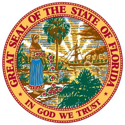 The seal of the State of Florida.