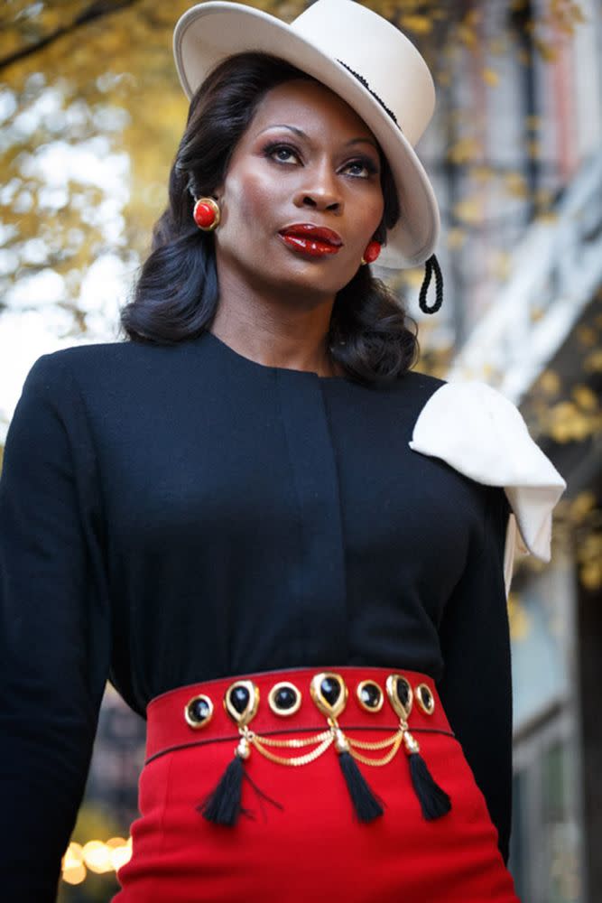 Dominique Jackson as Elektra in <em>Pose</em>