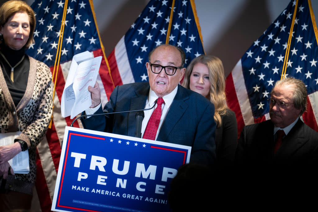 Rudy Giuliani Holds News Conference in Washington About Voter Fraud