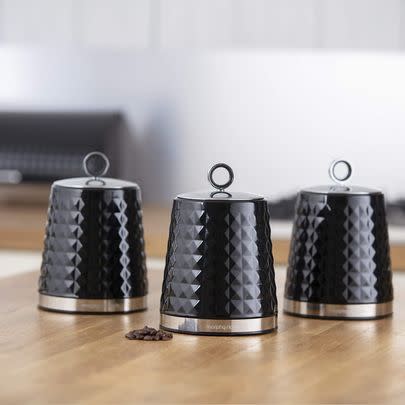 Speaking of unreasonably stylish products for your kitchen, you can get 36% off this trio of Morphy Richards canisters