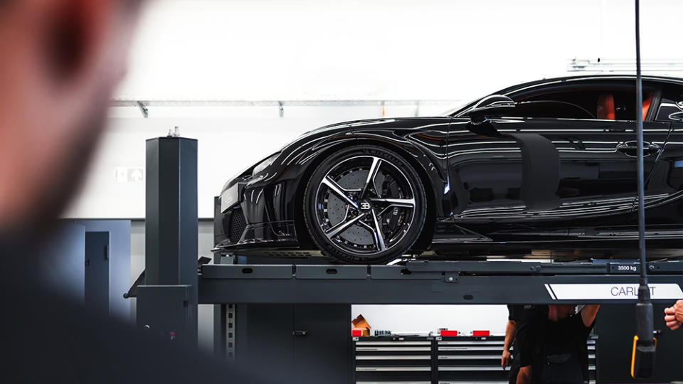 Bugatti Chiron Super Sport undergoing dyno testing - Credit: Bugatti