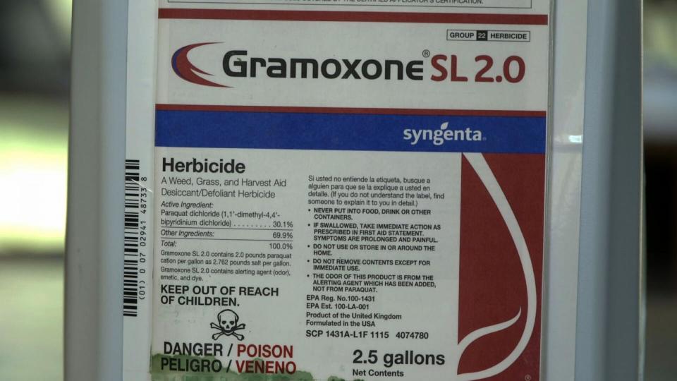 PHOTO: Gramoxone has been sold in the U.S. for decades by Syngenta and its predecessors.  (ABC News)