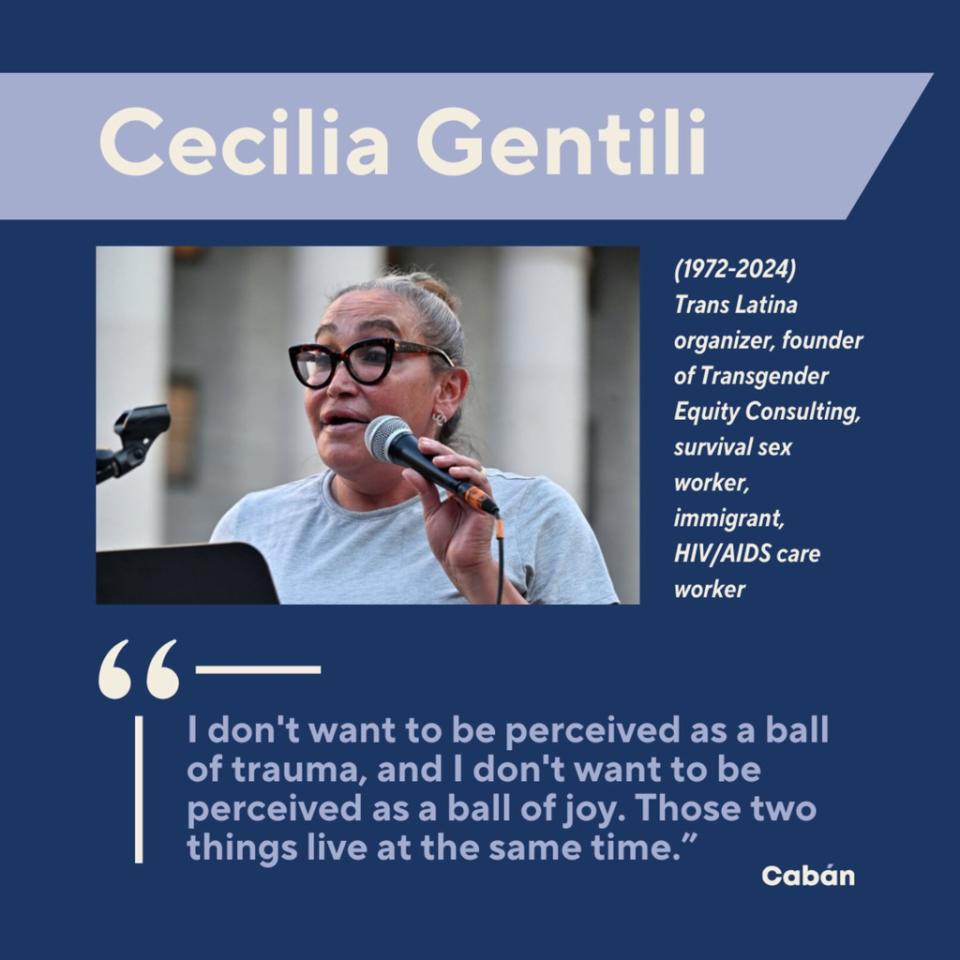 Trans activist and former sex worker Cecilia Gentili was eulogized at her funeral last month as “St. Cecilia, mother of all whores.” Tiffany Caban's Office