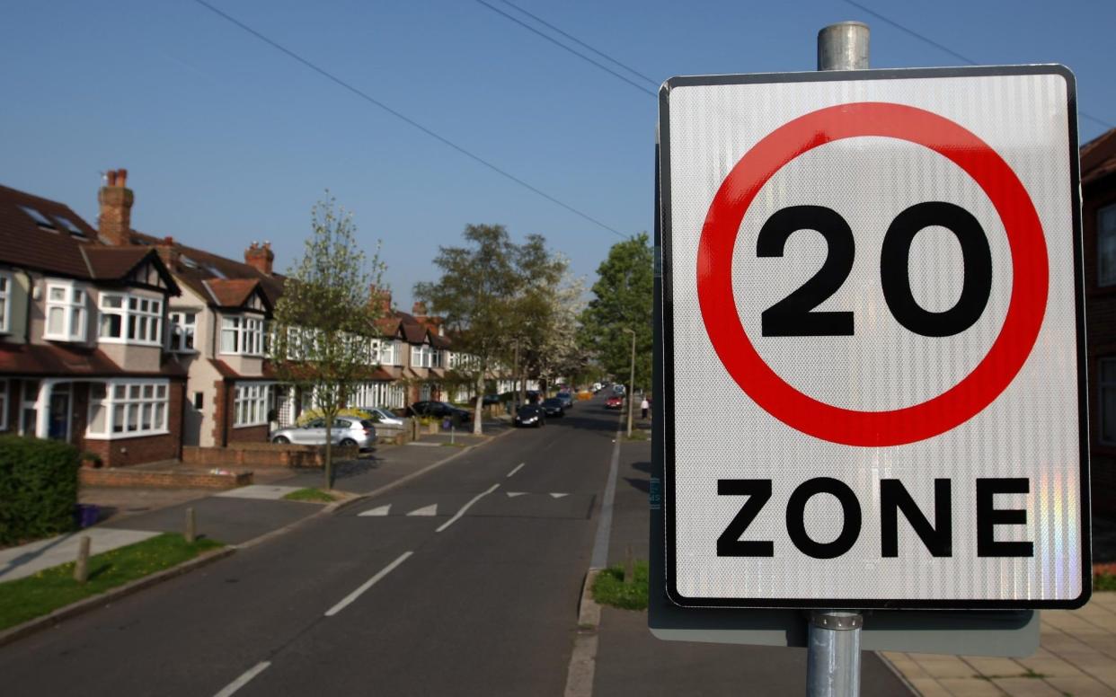 20mph zone - Dominic Lipinski/PA Wire