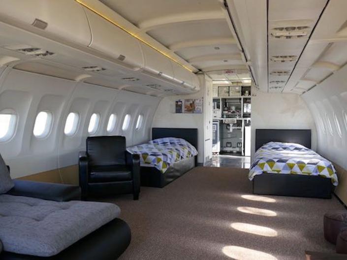 Etihad A319 converted into a hotel in England.