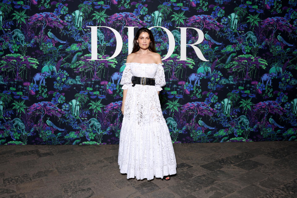 MUMBAI, INDIA - MARCH 30: Laetitia Casta attends the Christian Dior Womenswear Fall 2023 show at the Gateway of India monument on March 30, 2023 in Mumbai, India. (Photo by Pascal Le Segretain/Getty Images for Christian Dior)