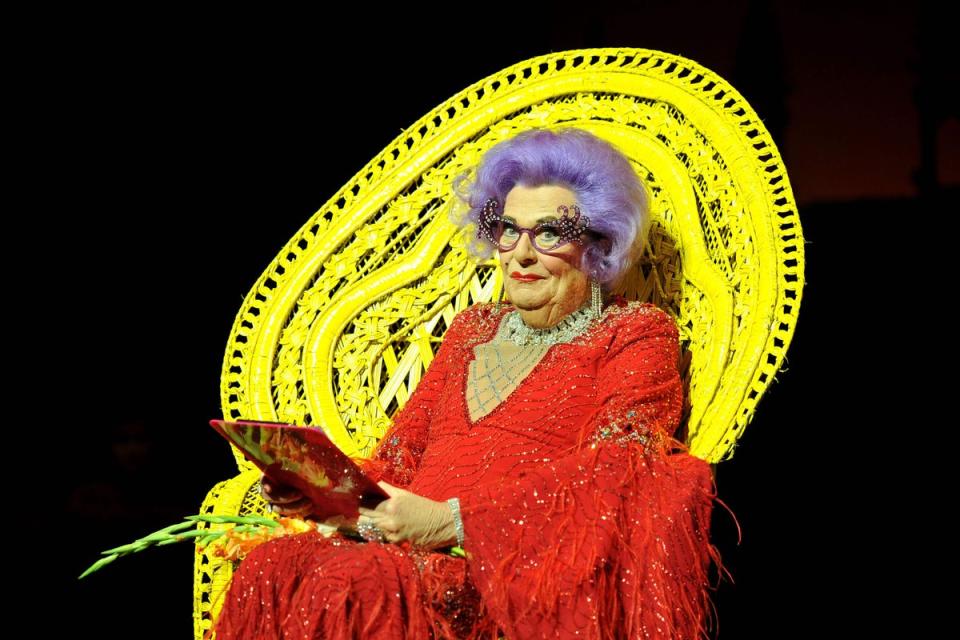Barry Humphries in character as Dame Edna Everage (PA Archive)