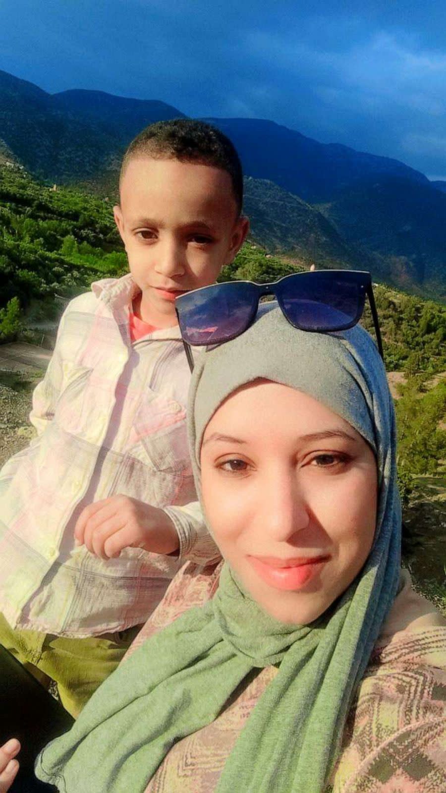 PHOTO: Habiba Ait Salem and her son Badr who died. (Habiba Ait Salem)