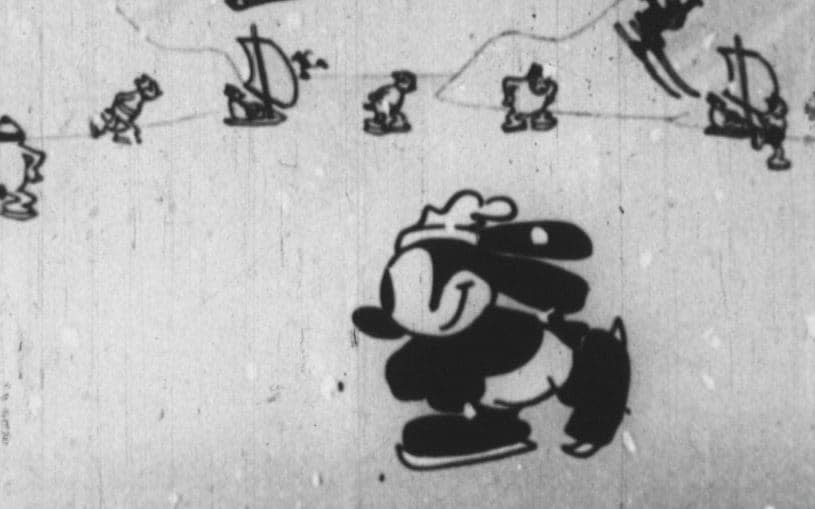 Oswald the Lucky Rabbit appears in another 1928 animated film called Sleigh Bells - Walt Disney Animation Studios