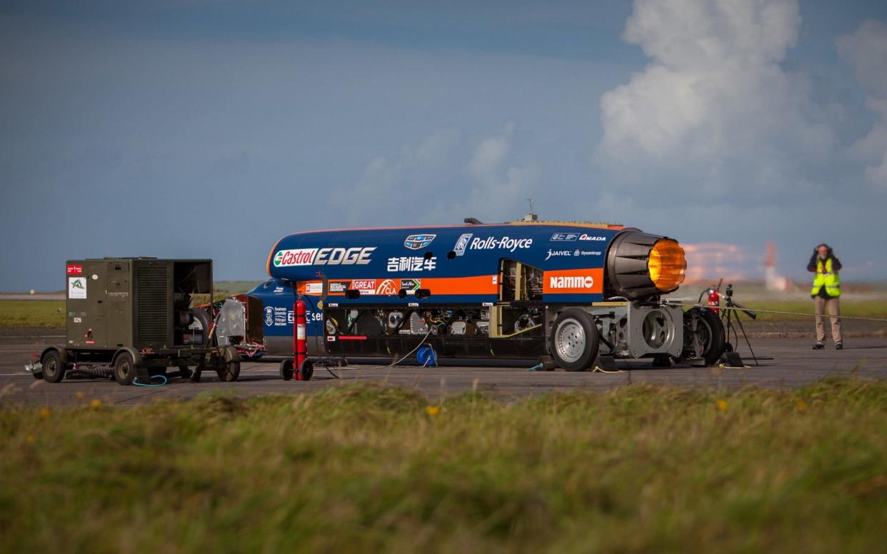 The Bloodhound car is designed to breach the 1,000mph mark - PA