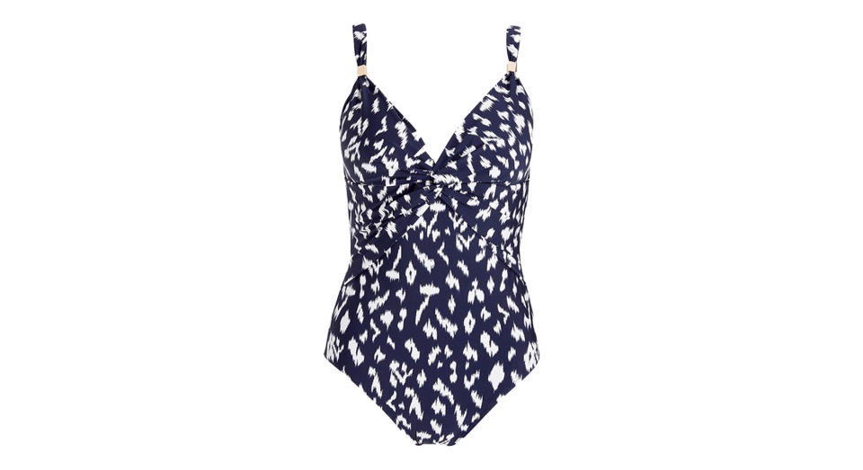 Tangier Ikat Twist Front Swimsuit