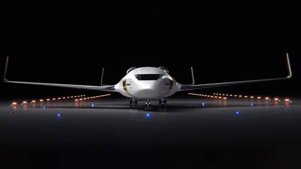 The Bombardier EcoJet blended-wing-body aircraft is the prototype for its future lineup.