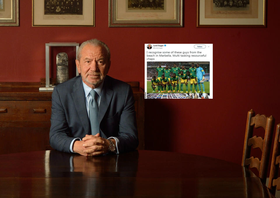 Lord Sugar, el Donald Trump británico y su incendiario tweet.