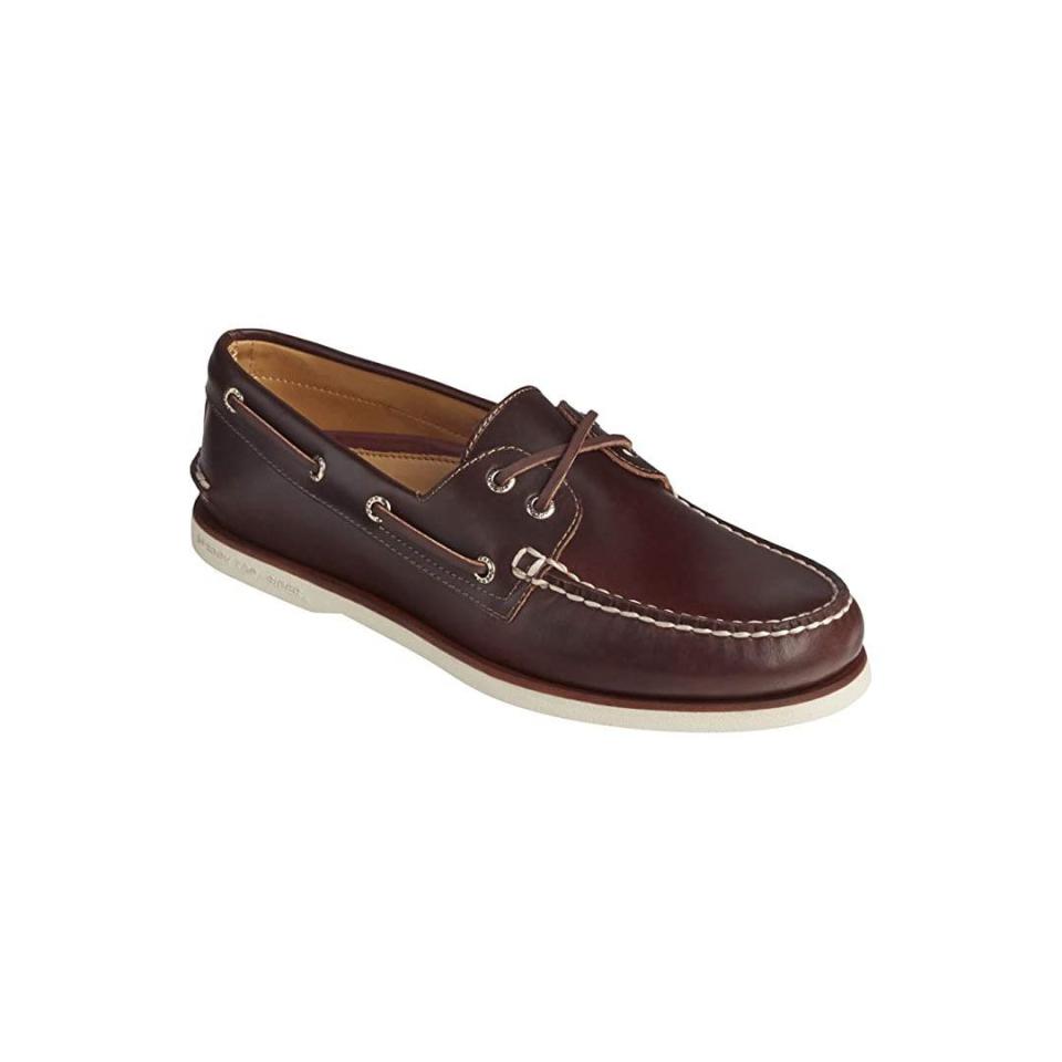 <p><strong>Sperry</strong></p><p>amazon.com</p><p><strong>$143.95</strong></p><p><a href="https://www.amazon.com/dp/B006MZEJ7M?tag=syn-yahoo-20&ascsubtag=%5Bartid%7C10048.g.43212241%5Bsrc%7Cyahoo-us" rel="nofollow noopener" target="_blank" data-ylk="slk:Shop Now;elm:context_link;itc:0;sec:content-canvas" class="link ">Shop Now</a></p><p>The iconic Gold Cup Boat Shoe isn't designed to be a driving shoe, but it does the trick anyway. With lambskin linings and a cushioned heel, it's built to provide all-day comfort both in the car and out.</p>