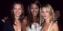 <p>Forget Kendall Jenner, Malaika Firth and Dilone for a second. If the 90s fashion trend continues to dominate our wardrobes this year– giving us a new-found love for chokers, slip dresses, popper trousers and 'mom' jeans – we need look no further than to the supermodels of the 1990s our style inspiration: </p>