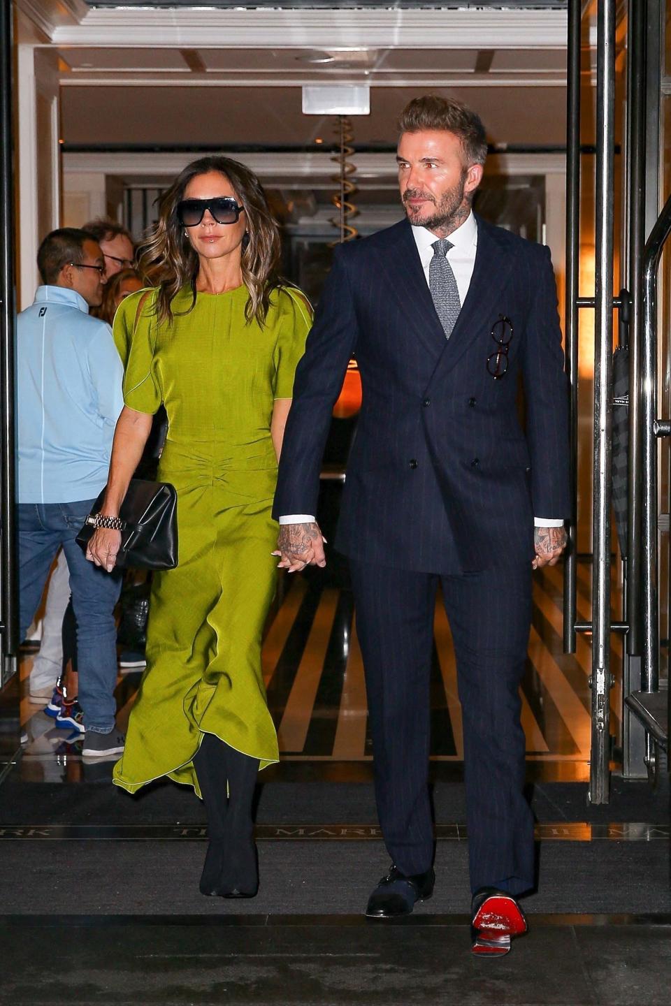 Robe vert anis de Victoria Beckham