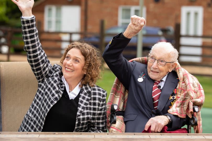 Captain Sir Tom and his daughter