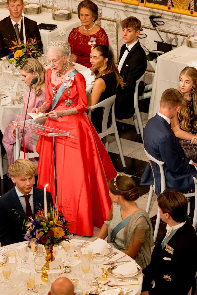 gala dinner for prince christian of denmark on his 18th birthday in copenhagen