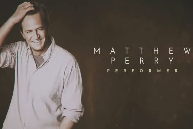 <p>FOX</p> Matthe Perry's photo featured in Emmy's "In Memoriam" segment