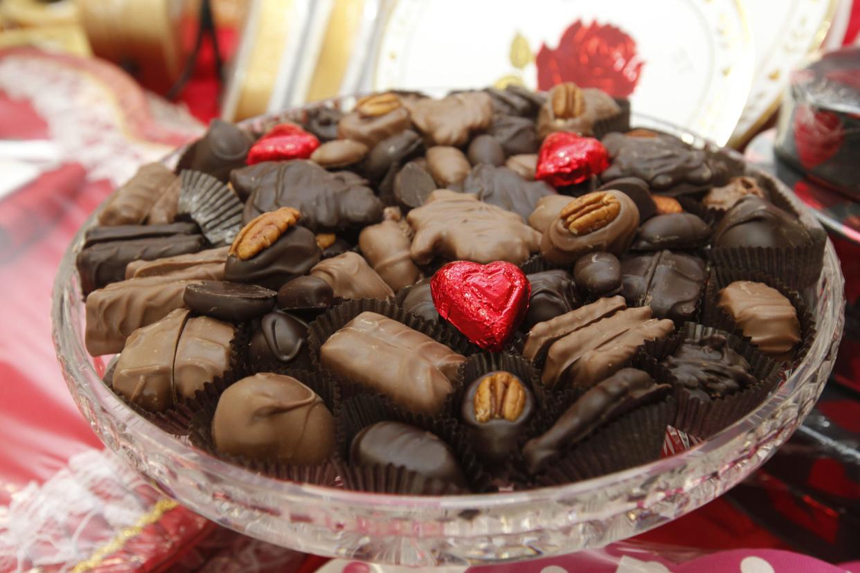 A display of Esther Price chocolates at the Bridgetown store in 2010. Esther Price is from Dayton, but has had stores in Cincinnati since the 1960s.