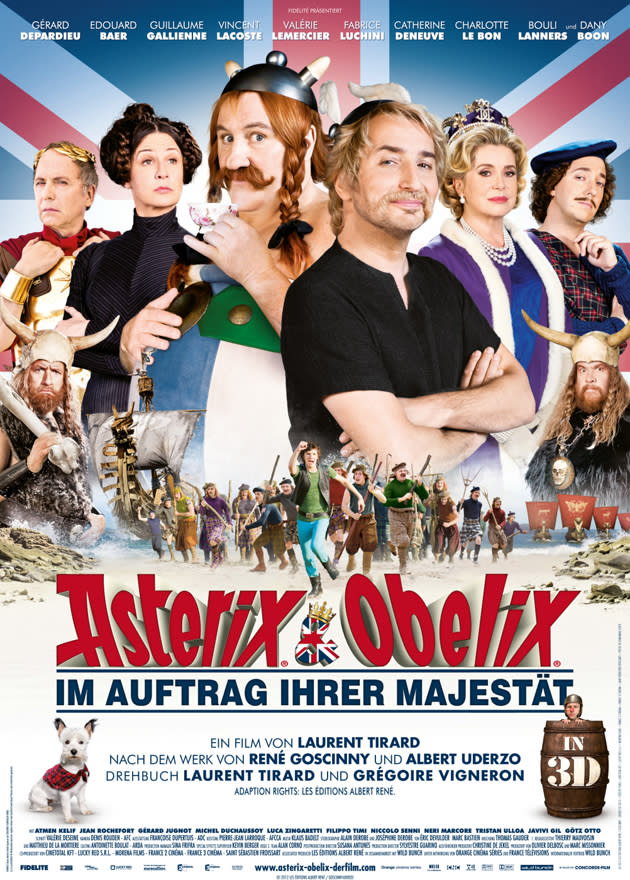 "Asterix & Obelix - Im Auftrag Ihrer Majestät (3D)" ab 18. Oktober 2012 im Kino. (Bild: Concorde)