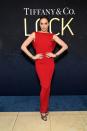 <p><strong>26 October</strong></p><p>Gal Gadot went bright in Givenchy and Tiffany & Co jewels.</p>