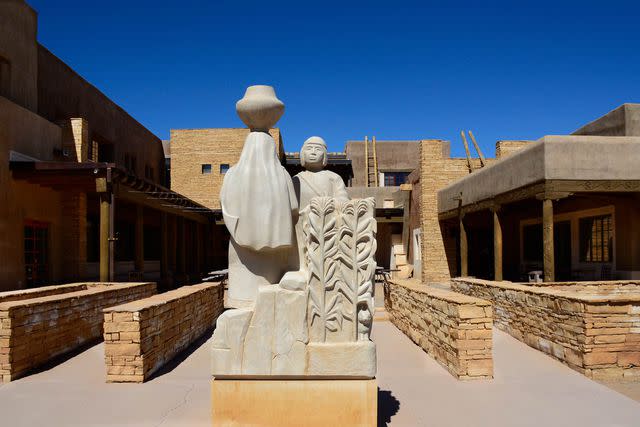 <p>Robert Alexander/Getty Images</p> The Sky City Cultural Center and Haak&#39;u Museum is at Sky City, one of three Native American villages which make up Acoma Pueblo west of Albuquerque, New Mexico. The village, built mostly atop a mesa, has been continuously occupied by members of the Acoma tribe for more than 800 years.