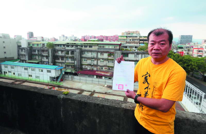 彭龍三抗爭的決心和毅力，連立場不同的建商都佩服。攝影／柯承惠