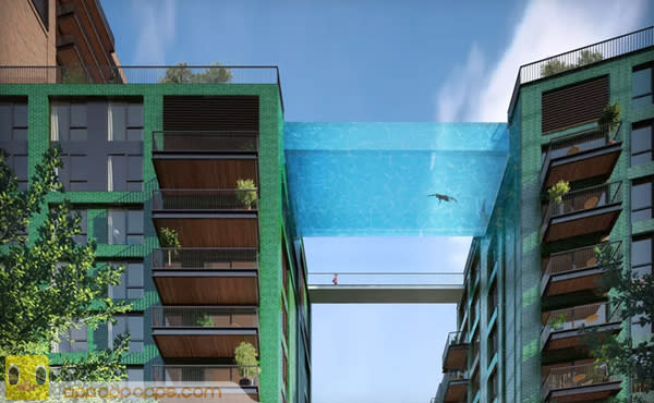 你夠膽在這裡游泳嗎？倫敦建造全球首個超高科技「凌空游泳池」