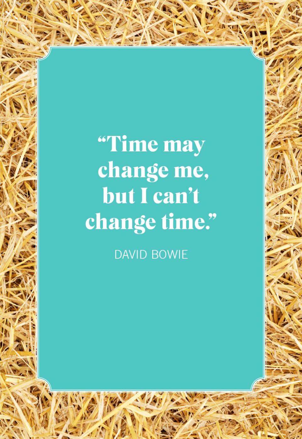 bowie quotes about change