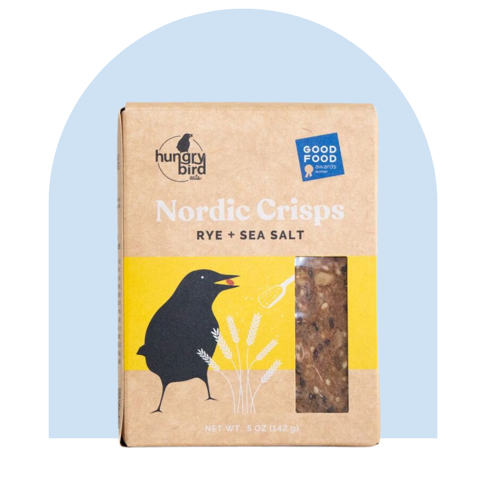 <p><a href="https://hungrybirdeats.com/products/rye-sea-salt" rel="nofollow noopener" target="_blank" data-ylk="slk:Shop Now;elm:context_link;itc:0;sec:content-canvas" class="link rapid-noclick-resp">Shop Now</a></p><p>Rye + Sea Salt Nordic Crisps</p><p>$9.49</p>