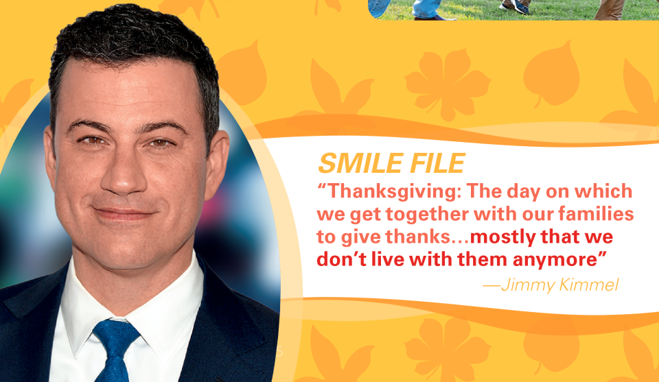 Thanksgiving jokes: Jimmy Kimmel saying, 