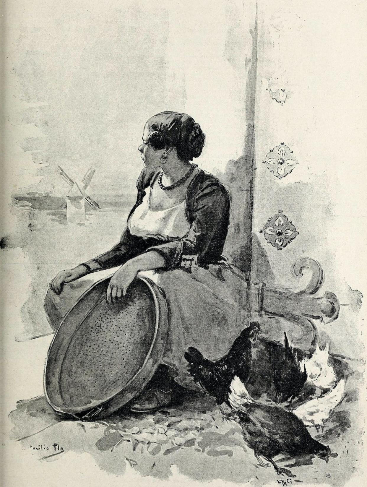 Ilustración del 'Blanco y Negro', 'En la Mancha, Dulcinea del Toboso', de Cecilio Pla. <a href="https://commons.wikimedia.org/wiki/File:1898-11-05,_Blanco_y_Negro,_En_la_Mancha,_Dulcinea_del_Toboso,_Cecilio_Pla_(cropped).jpg" rel="nofollow noopener" target="_blank" data-ylk="slk:Wikimedia Commons / Blanco y Negro;elm:context_link;itc:0;sec:content-canvas" class="link ">Wikimedia Commons / Blanco y Negro</a>