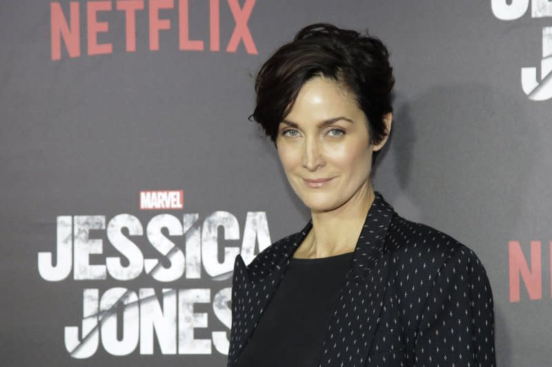 Carrie-Anne Moss attends the "Jessica Jones" premiere in 2015. File Photo by John Angelillo/UPI