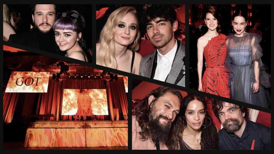 <p>With the highly-anticipated “Game of Thrones” final season set to air next week, the stars of the show let their hair, and dragons, down to party following the red carpet premiere. Emilia Clarke, Kit Harington, Sophie Turner, Natalie Dormer, Peter Dinklage, Jason Momoa and more from the HBO hit celebrated their final season in NYC. Amanda Peet, whose husband is the […]</p> <p>The post <a rel="nofollow noopener" href="https://theblast.com/game-of-thrones-season-8-after-party/" target="_blank" data-ylk="slk:‘Game of Thrones’ Season 8 After-Party Was LIT;elm:context_link;itc:0;sec:content-canvas" class="link ">‘Game of Thrones’ Season 8 After-Party Was LIT</a> appeared first on <a rel="nofollow noopener" href="https://theblast.com" target="_blank" data-ylk="slk:The Blast;elm:context_link;itc:0;sec:content-canvas" class="link ">The Blast</a>.</p>