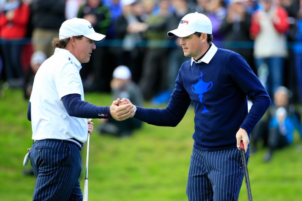Keegan Bradley (right) could be a unifying figure (Getty Images)