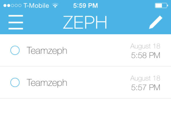 Zeph screenshot