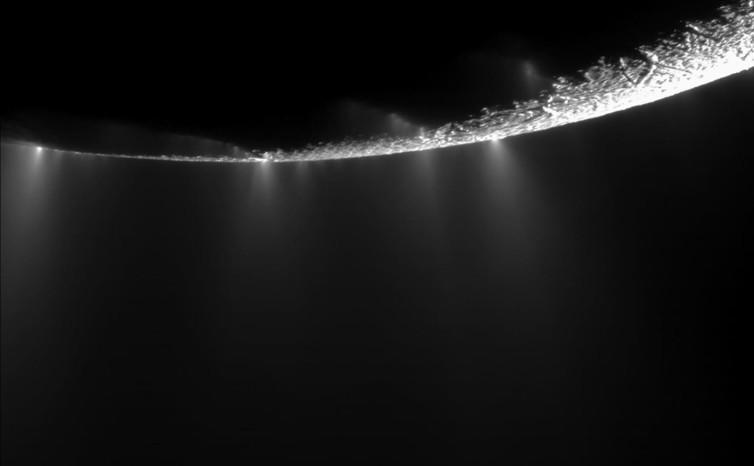 <span class="caption">Plumes on Enceladus.</span> <span class="attribution"><span class="source">NASA</span></span>