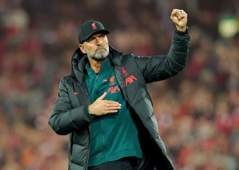 Liverpool manager Jurgen Klopp, reacts after the premier league soccer match between Liverpool and Manchester City. Klopp will stand down as Liverpool manager at the end of the season, the German has announced on 26 January. Peter Byrne/PA Wire/dpa