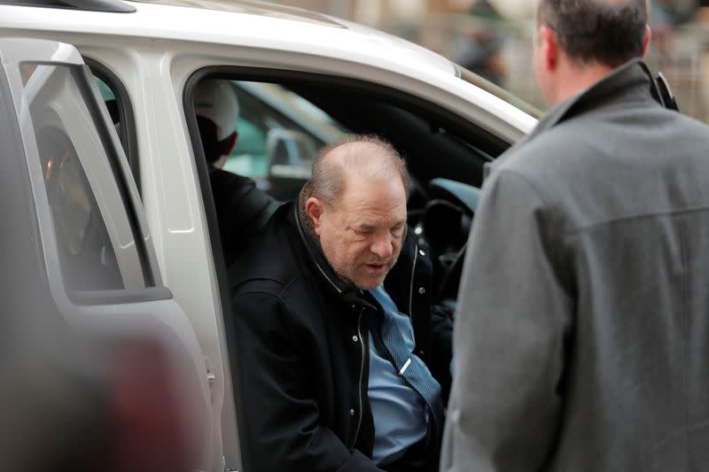 Film producer Harvey Weinstein arrives at New York Criminal Court for his sexual assault trial in the Manhattan borough of New York City, New York