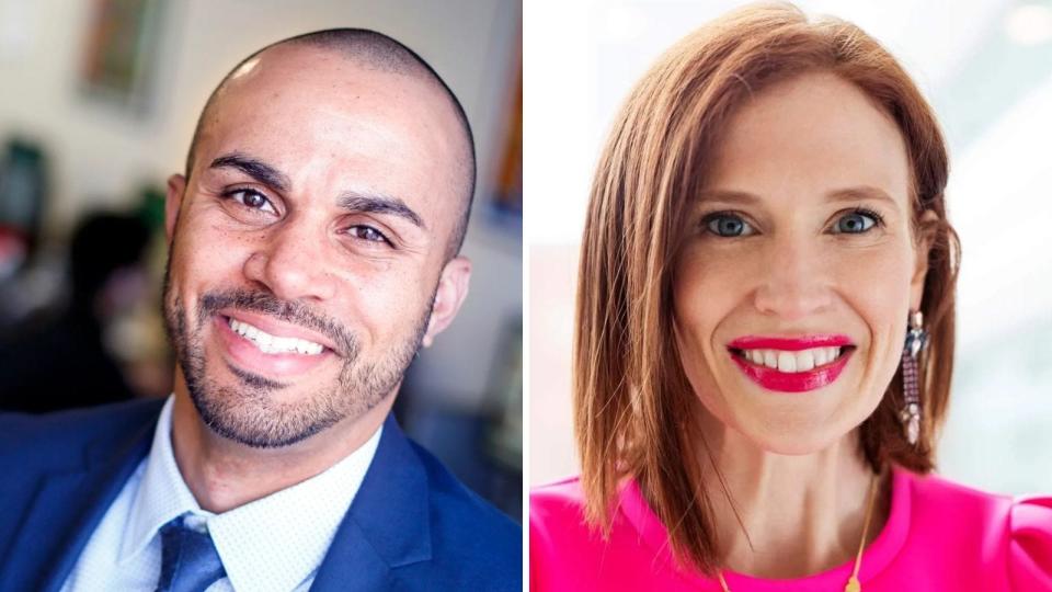 Izaah Knox and Grace Van Cleave are the two Democrats competing for the Senate District 17 nomination.