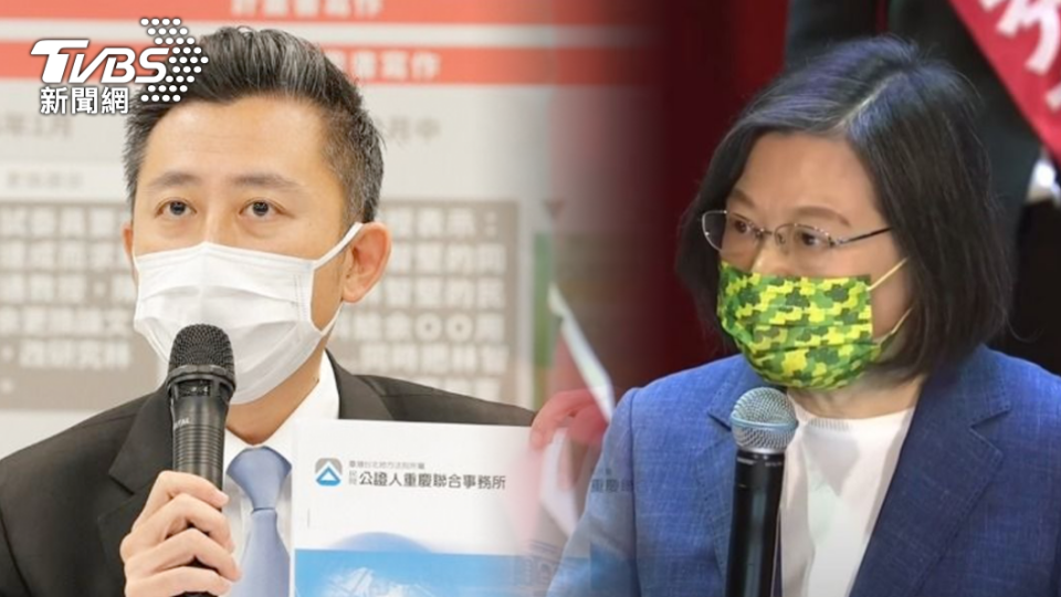 台大撤銷林智堅碩士學位，身兼民進黨主席的總統蔡英文第一時間定調為「政治攻擊」，下令全黨力挺林智堅，引發爭議。（圖／TVBS）