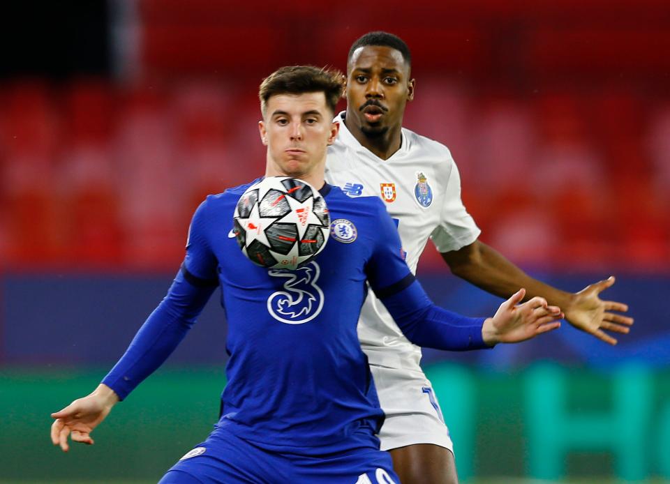 Mason Mount in action against Porto in the Champions League (Reuters)