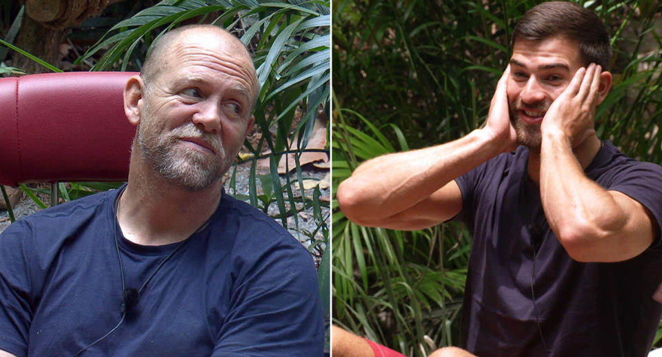 Mike Tindall and Owen Warner chatted royal life in I'm A Celebrity. (Shutterstock/ITV)