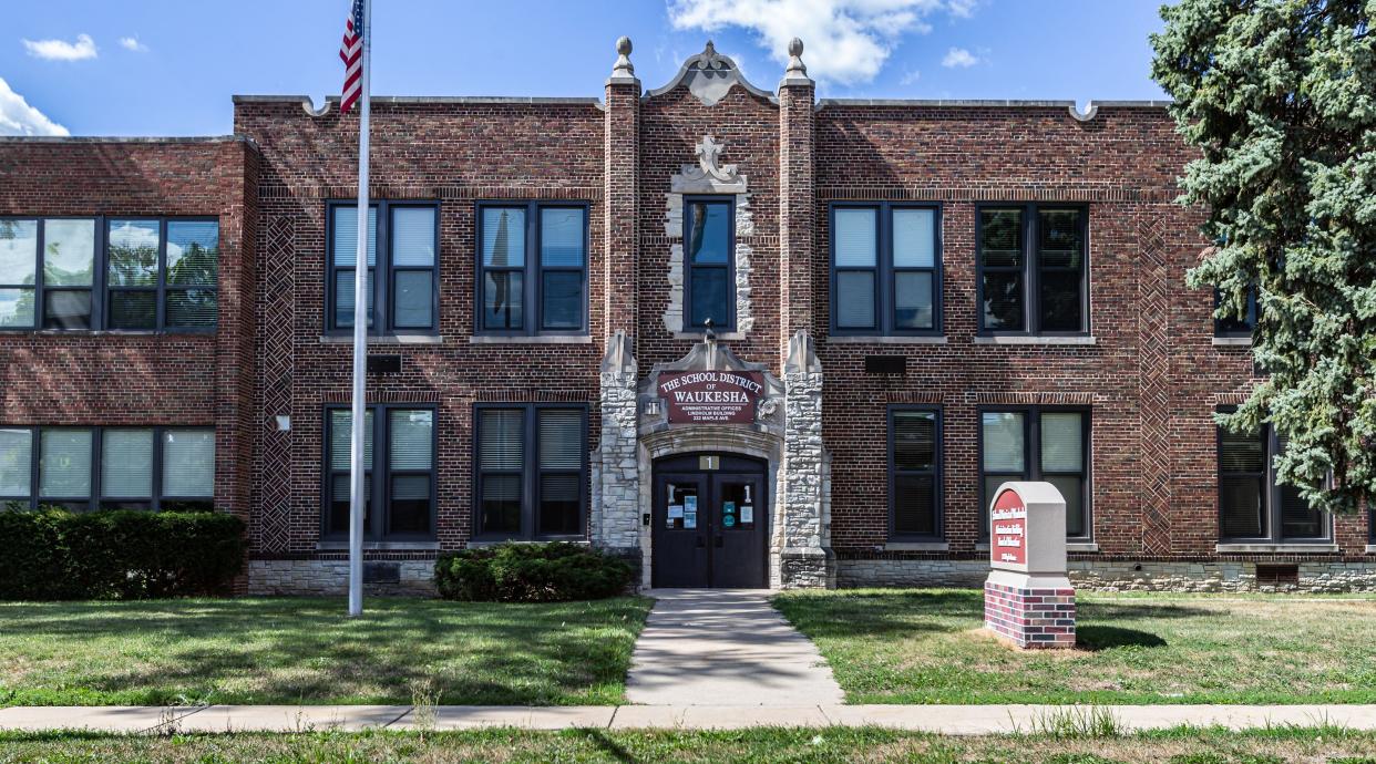 The Waukesha School District building as seen on Saturday, Sept. 5, 2020.