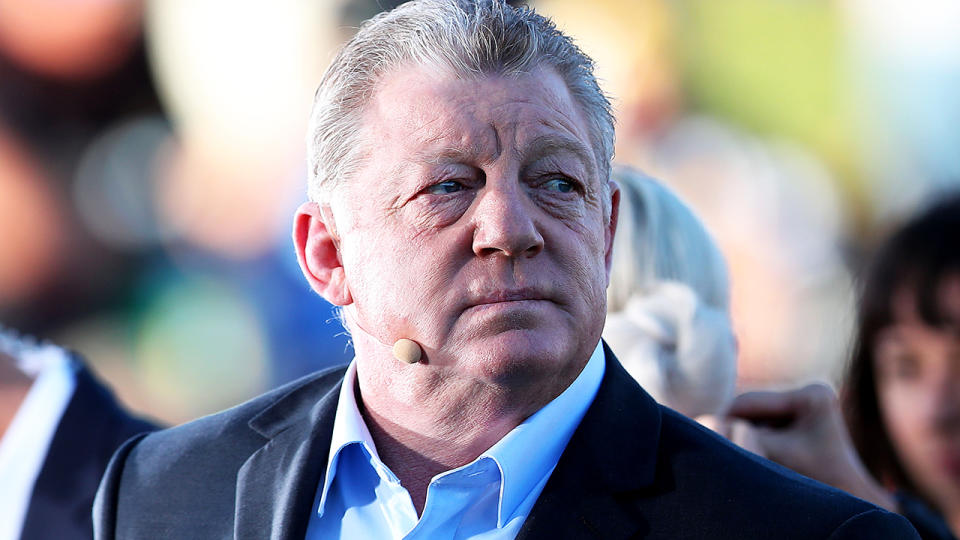 Phil Gould, pictured here during a match between the Newcastle Knights and Parramatta Eels in 2019.