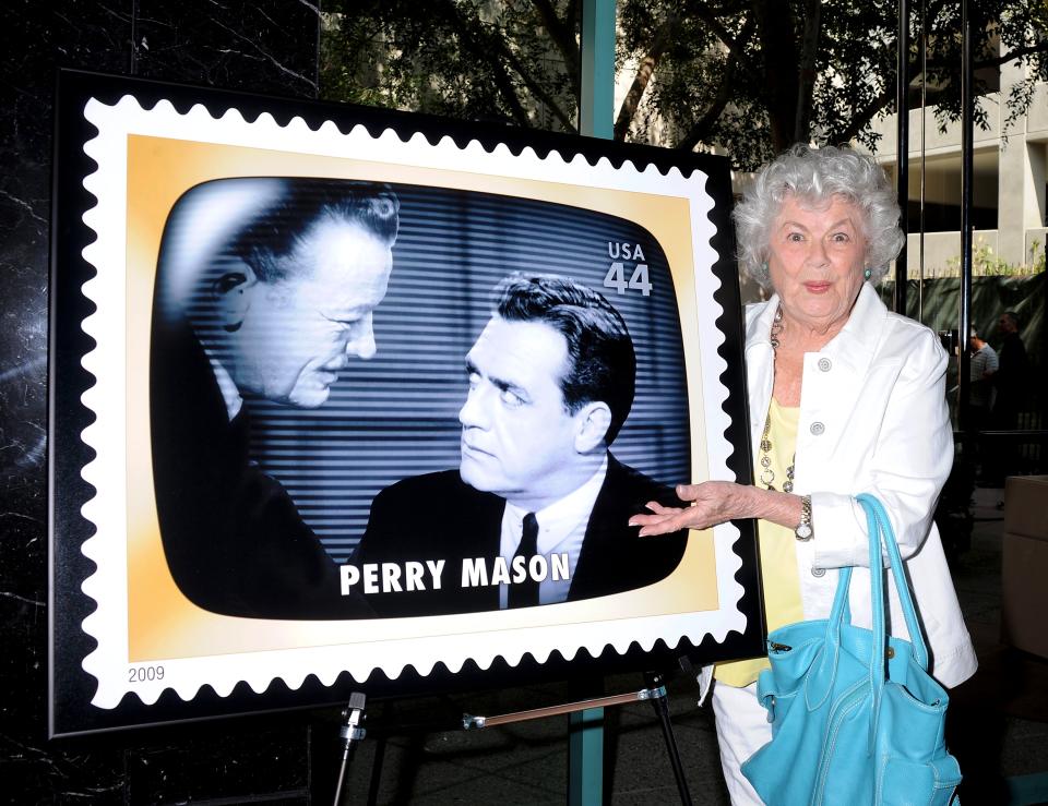 Mandatory Credit: Photo by Jim Smeal/BEI/BEI/Shutterstock (992427i) Barbara Hale Early TV Memories First-Class Commemorative Stamp Dedication Ceremony, Los Angeles - 11 Aug 2009