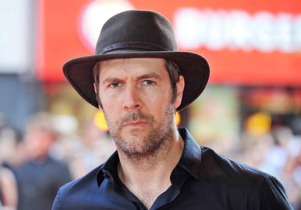 LONDON, ENGLAND - JULY 24:  (EMBARGOED FOR PUBLICATION IN UK TABLOID NEWSPAPERS UNTIL 48 HOURS AFTER CREATE DATE AND TIME. MANDATORY CREDIT PHOTO BY DAVE M. BENETT/WIREIMAGE REQUIRED)  Rhod Gilbert attends the London Premiere of 'Alan Partidge: Alpha Papa' at Vue Leicester Square on July 24, 2013 in London, England.  (Photo by Dave M. Benett/WireImage)