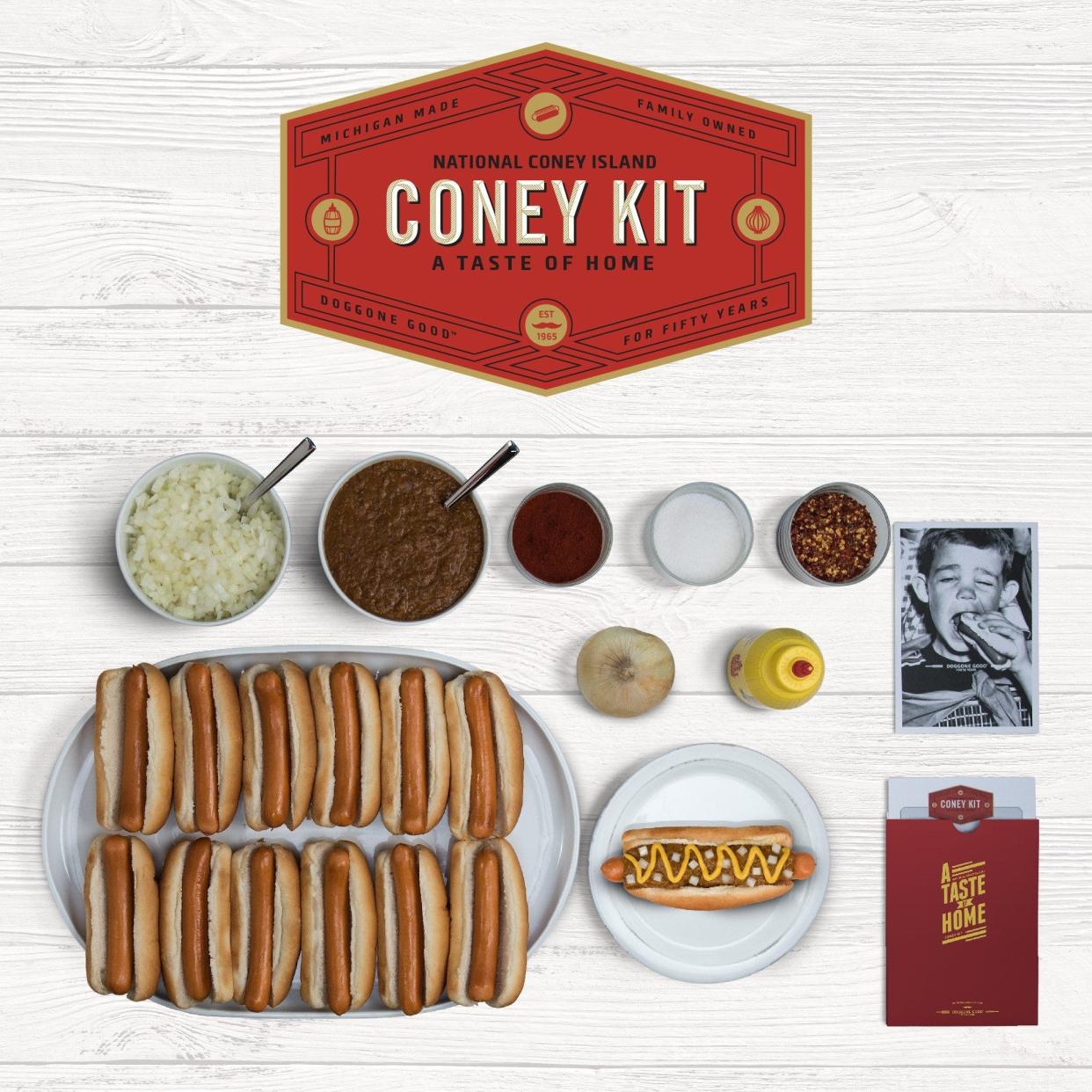 National Coney Islands Coney Kits come with 12 or 24 hot dogs.