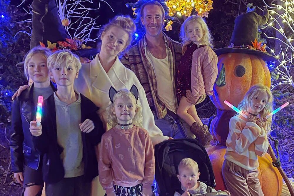 James Van Der Beek, celeb kids at the pumpkin patch